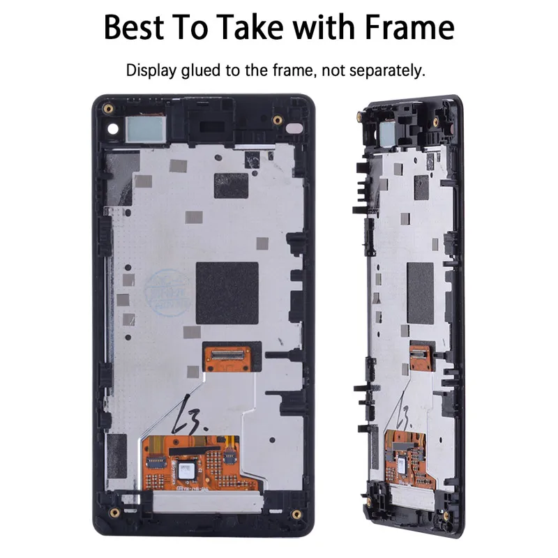 ЖК-дисплей для SONY Xperia Z1 Compact дисплей сенсорный экран с рамкой для SONY Xperia Z1 Compact ЖК-дисплей Z1 Mini D5503