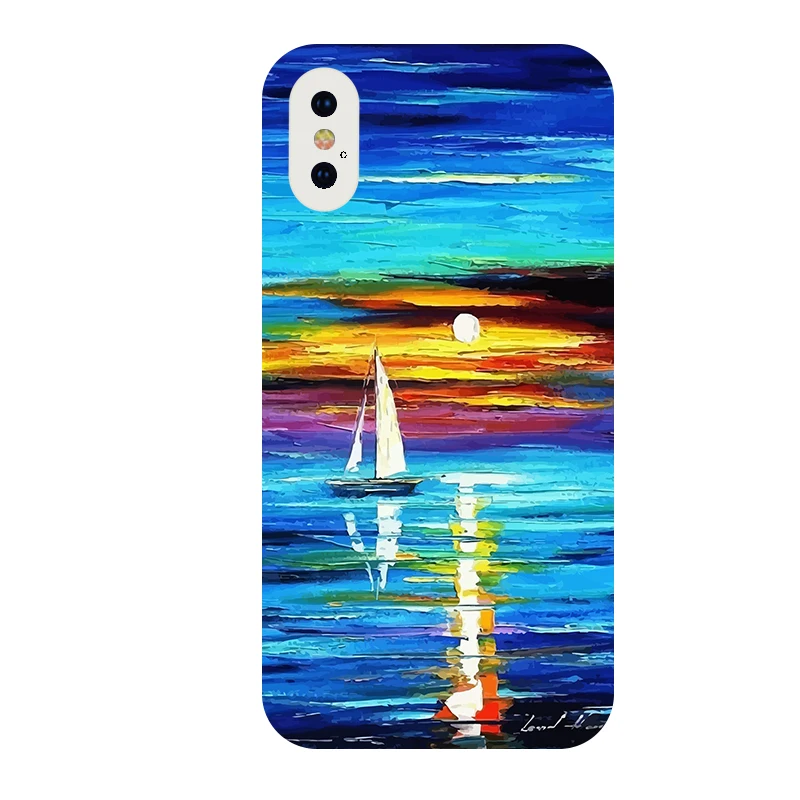 

For iPhone 11 12 Pro XE Sailing Boat Case For iPhone XR SE 2020 X XS Max 6 7 8 Plus Luxury High Quality Liquid Silicone Cases