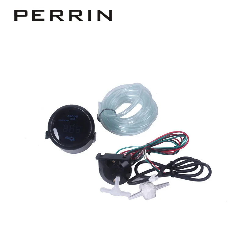 Датчик турбонаддува 2 дюйма 52 мм -14 ~ 30 фунтов на кв. дюйм Синий цифровой