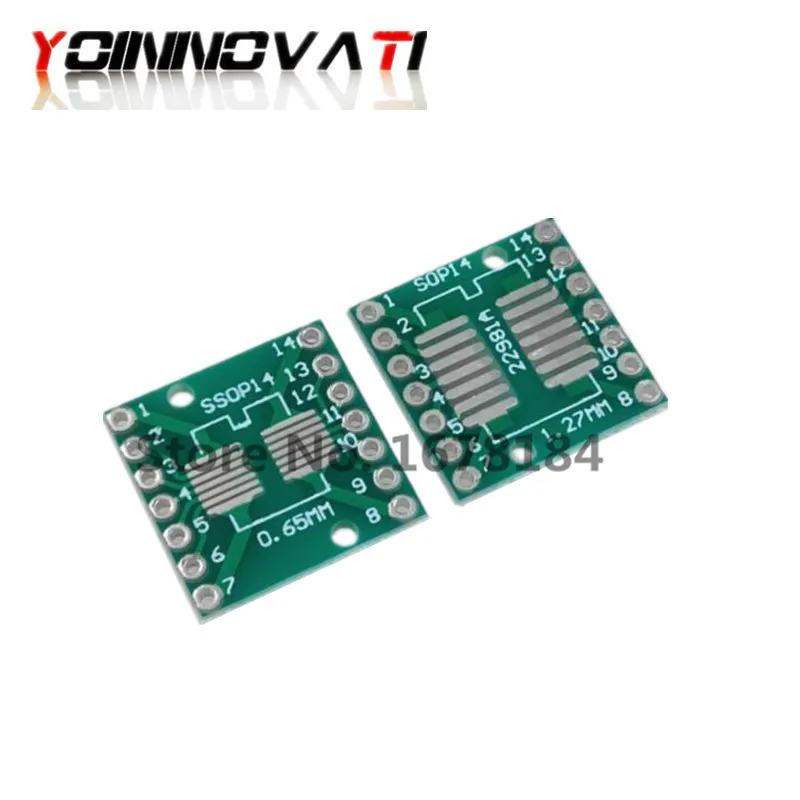 Фото 10 шт. SOP14 SSOP14 TSSOP14 для DIP14 Pinboard SMD DIP адаптер 0 65 мм/1 27 мм до 2 54 DIP-контактный шаг 10 шт. SOP14 SSOP14 TSSOP14 для DIP14 Pinboard SMD DIP адаптер 0 65 мм/1 27 мм до 2 54 DIP-контактный шаг