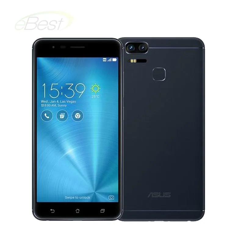 Мобильный телефон ASUS Zenfone 3 Zoom ZE553KL, 4 Гб ОЗУ, 128 ГБ, 5,5 дюйма, AMOLED, Snapdragon625, 5000 мА/ч, 12МП, камера с оптическим зумом, смартфон