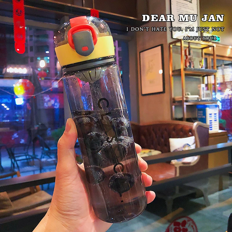 Стеклянная термобутылка для воды инфузер милая портативная стеклянная бутылка