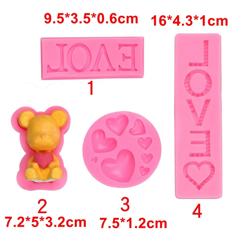 1 шт. форма для украшения торта с надписью LOVE