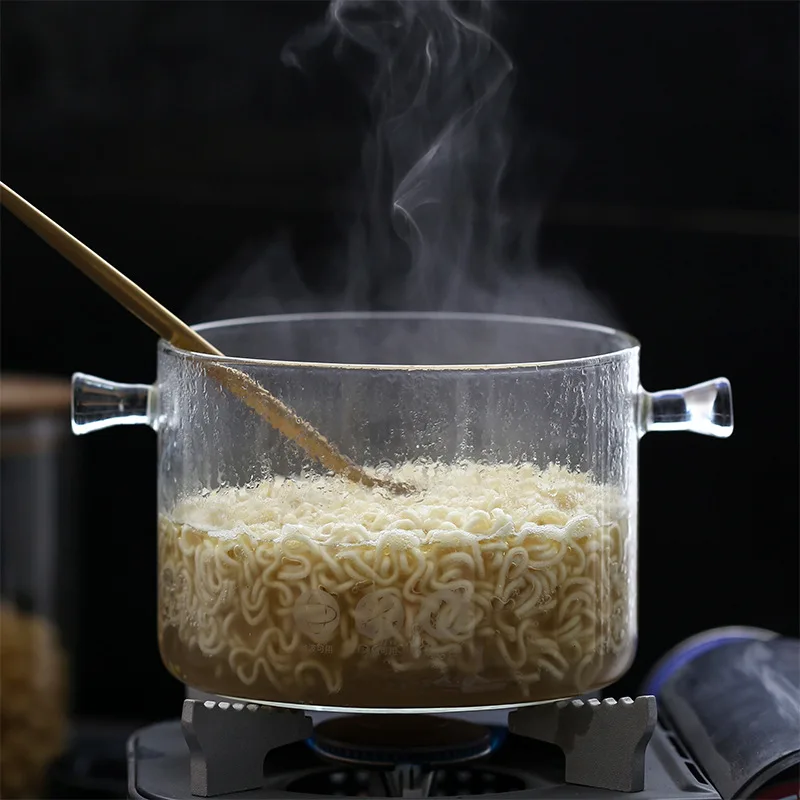 Креативный Стеклянный Горшок для приготовления лапши одного человека 1 л