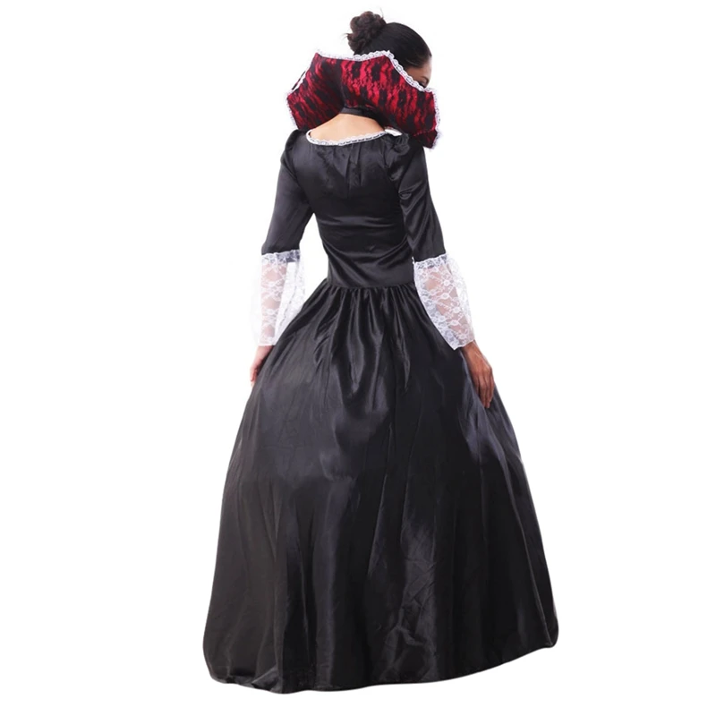 

Women Halloween Cosplay Medieval Palace Princess Dress Adults Vintage Evening Gown Lace Long Sexy Party Halloween Costume 19