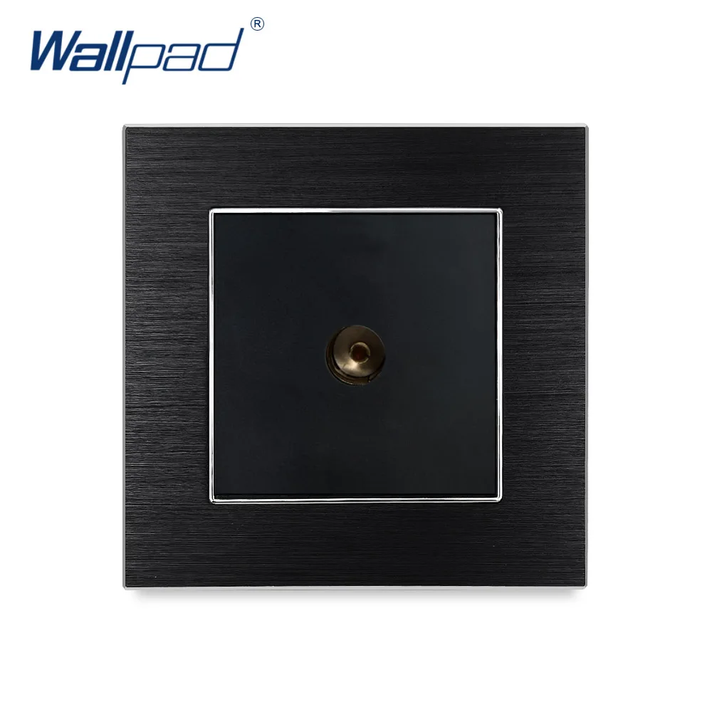 Телевизионное гнездо Wallpad Роскошная атласная металлическая панель ТВ