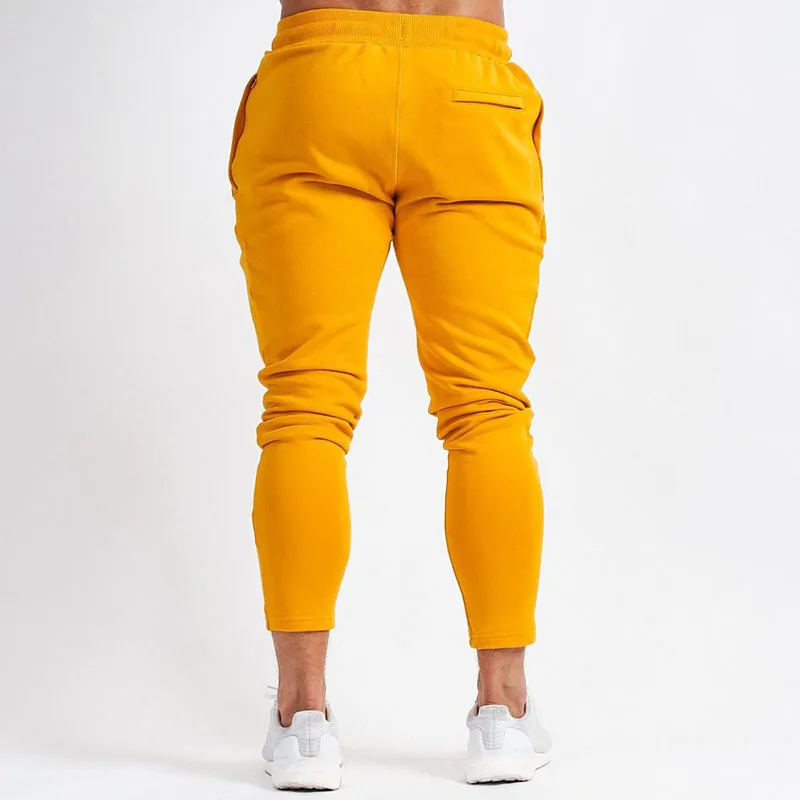 Men's Sports Running Training Breathable Solid Color Elastic Jogger Fitness Trousers | Спорт и развлечения