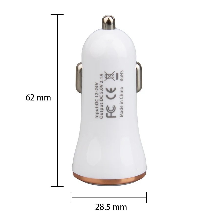 Высококачественное Автомобильное зарядное устройство Mini USB для iPhone X Xs Max 8 7 6 Xiaomi