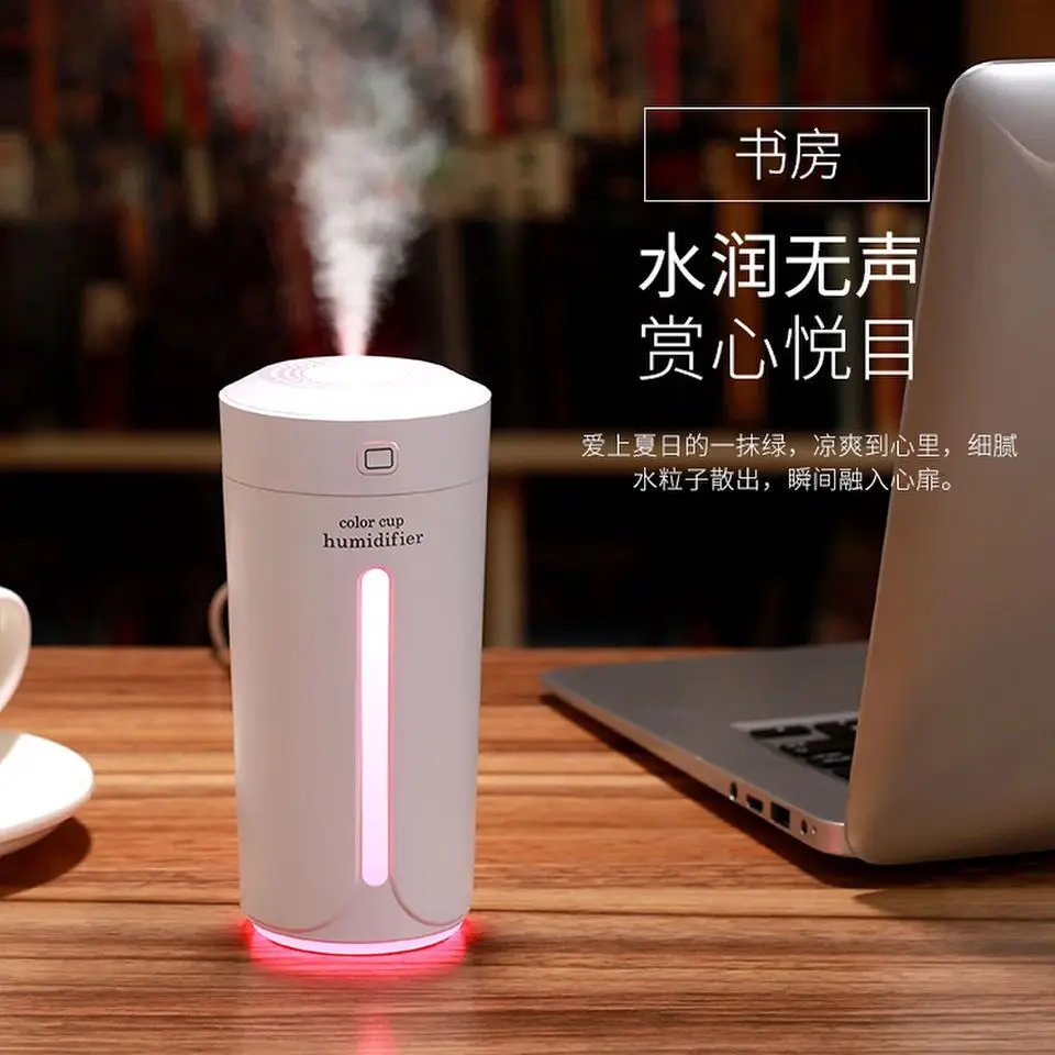 

For skin Nano spray technology Mute design 7 color lights car office Air humidifier eliminate static electricity clean air Care