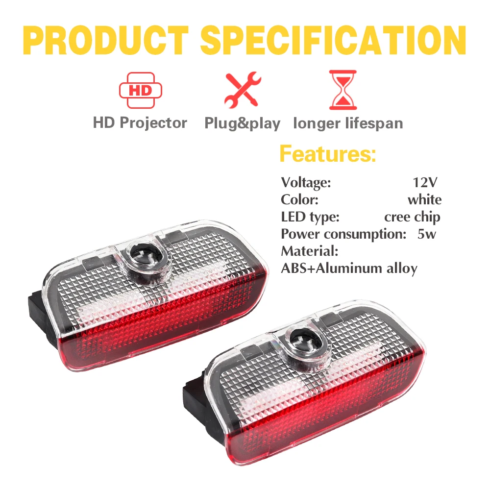 Светодиодный ная Автомобильная дверь Призрак Тень логотип светильник Тор Свет