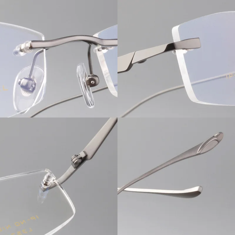 Очки Zerosun мужские с титановой оправой, ульсветильник кие аксессуары для коррекции близорукости, при пресбиопии, без оправы от AliExpress RU&CIS NEW