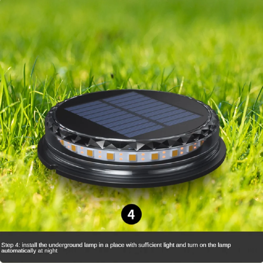 

Новый светодиодный светильник на солнечной батарее, светильник для сада и сада, плагин, солнечный светильник на лужайке, ландшафтный светил...