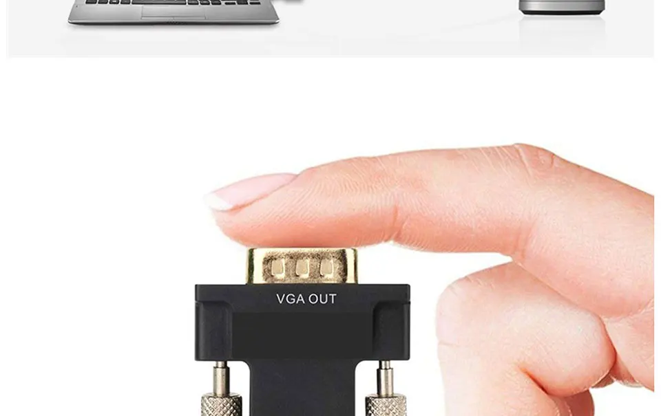 1080P HDMI в VGA адаптер мама-папа цифро-аналоговые аудио и видео конвертер кабель для ПК ноутбук ТВ коробка проектор