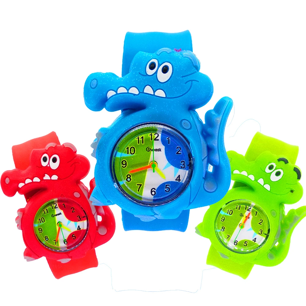 Cartoon Crocodile Watch Children Boys Kids Watches Students Sports Clock Girls Wristband Child Quartz Wristwatch | Наручные часы