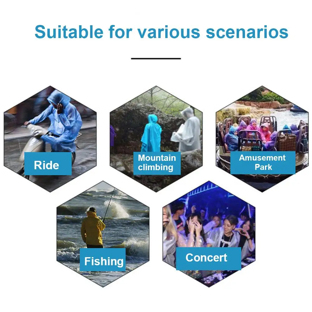 Неодноразовый легкий дождевик EVA мягкий водонепроницаемый дышащий защита от