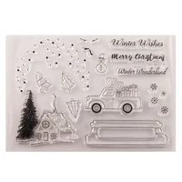 winter wonderland transparent clear silicone stamp seal diy scrapbook rubber stamping coloring embossing diary decor reusable