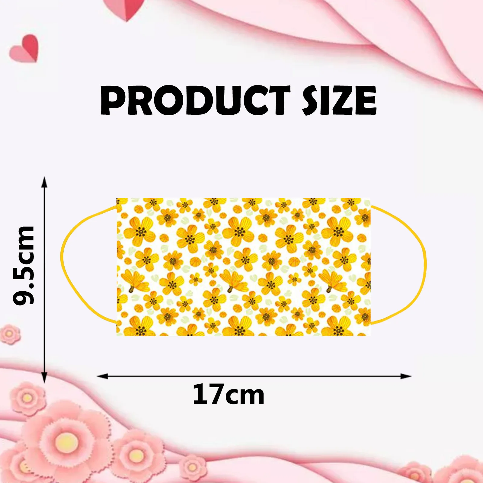 10pcs Adult Disposable Mask 3 Layer Flower Pattern Fashion Print Spring Face Mouth Earloop Protective Masks Masque | Красота и