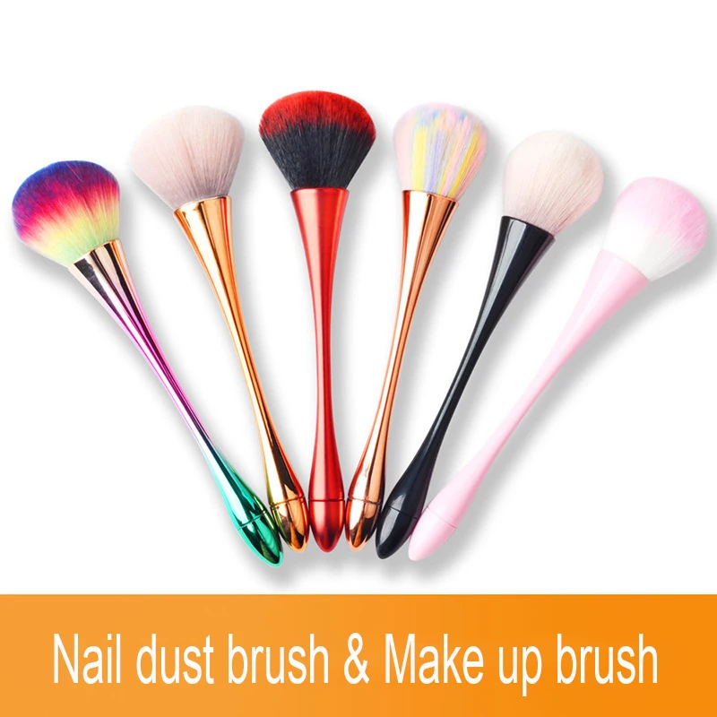 Щетка для удаления гель лака с длинным держателем 6 цветов|Кисти ногтей| |