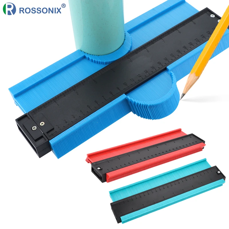 ROSSONIX 5 дюймов 10 дюймов форма контурный манометр Дубликатор пластиковый профиль копировальный манометр деревянная маркировка обмотка труб плиточный ламинат инструмент