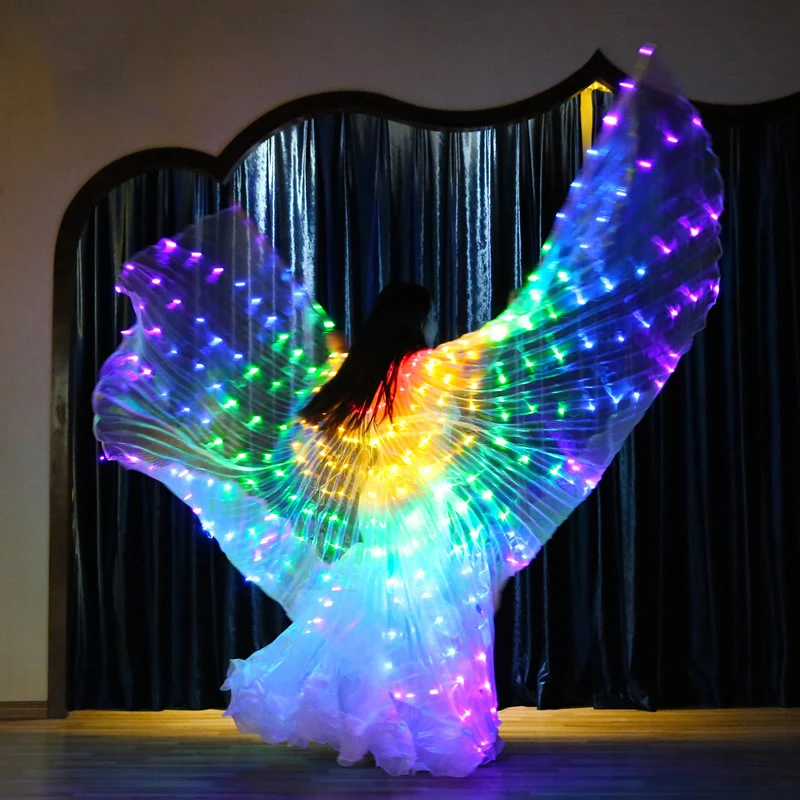 

Танцевальные крылья, реквизит для танца живота, светящийся аксессуар для танцев, плащ со светодиодом, Lsis, оригинальные аксессуары