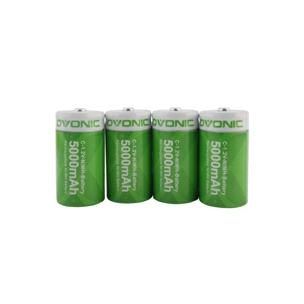 

Ovonic 5000mAh NIMH-C battery 8packs for digital cameras, electric toothbrushes and flashlights C Batteries