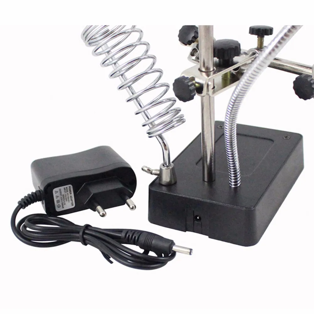 

Welding Station Auxiliary Clip Soldering Iron LED Light Bracket Magnifier Headband Magnifier Glass LED Magnifying