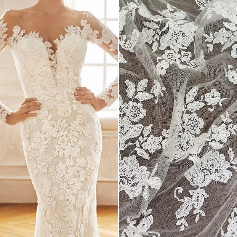 2021 Новый Лидер продаж великолепные цветочный высокое качество Off White Вышивка