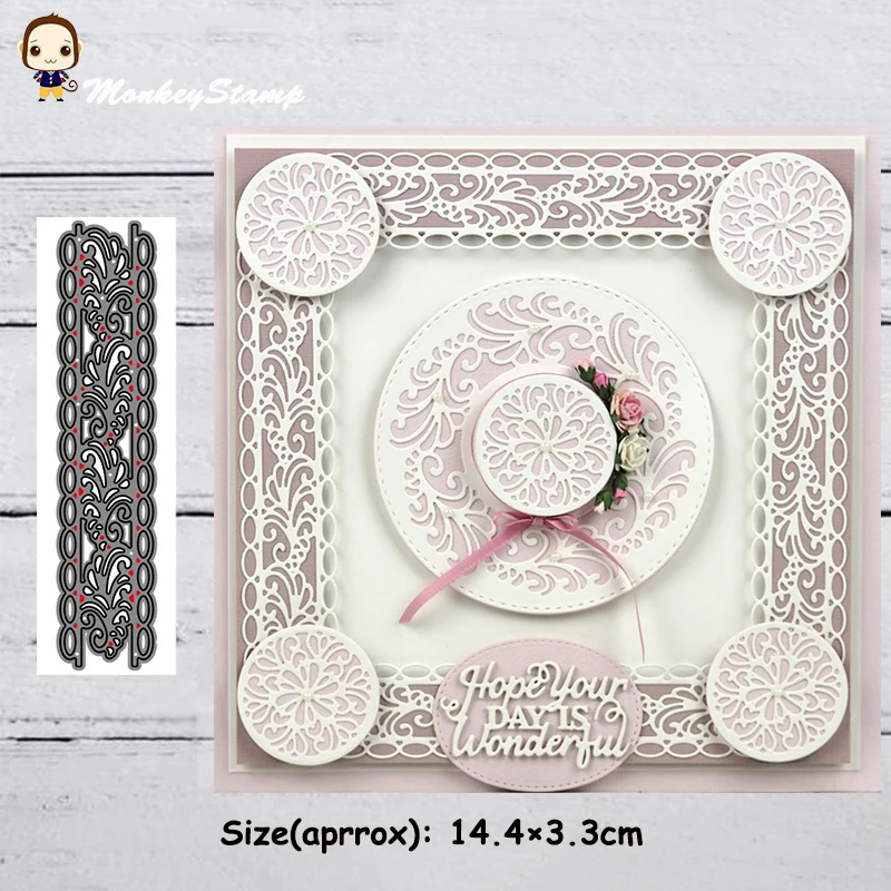 Кружевные металлические трафареты с обезьянами для сделай сам скрапбукинг