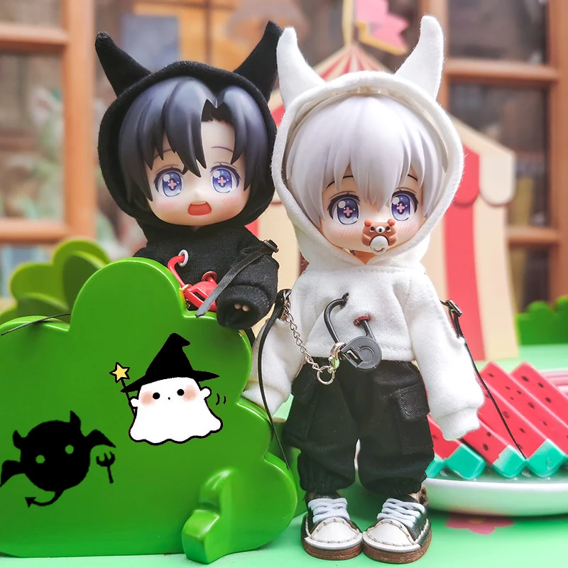 Ob11 детская одежда печать Imp толстовка Молли круг is 1/12 BJD груз кукольная
