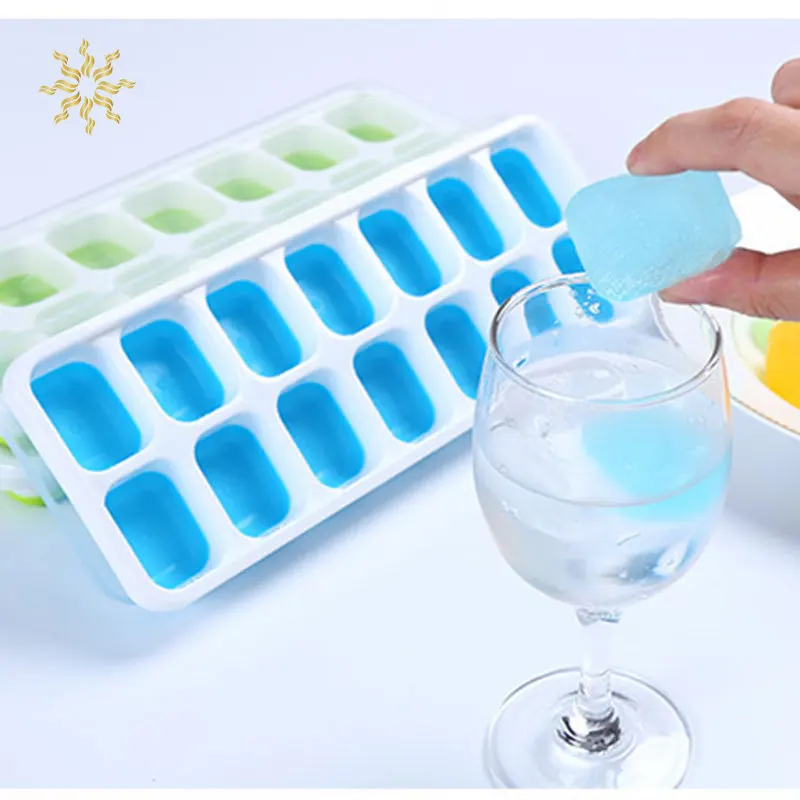 

Новый Силиконовый поднос для льда 14 ячеек домашний с крышкой Сделай Сам форма для льда квадратная форма для мороженого