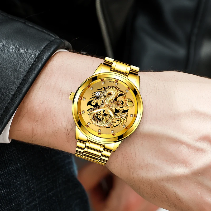 

Fashion Mens Stainless Steel Calendar Wrist Watch Luxury Analog Business Quartz Mens Watches High-end Brand Business Mens Watch