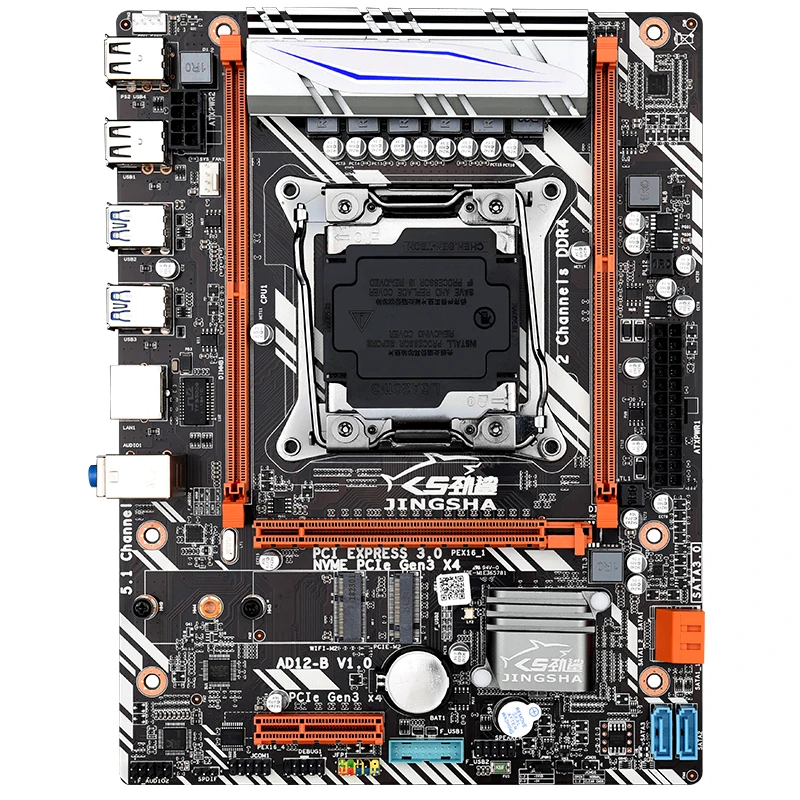 Billig JINGSHA X99 D4 Placa Basis Con Xeon E5 2620 V3 LGA2011-3 CPU 2 Uds X 8GB = 16GB 2400MHz REG DDR4 De Memoria SATA 3,0 NVME M.2 SSD