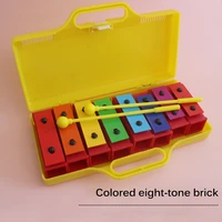 8 tones small xylophone puzzle early education musical rhythm instrument toy childrens harmonica xylophone metal percussion