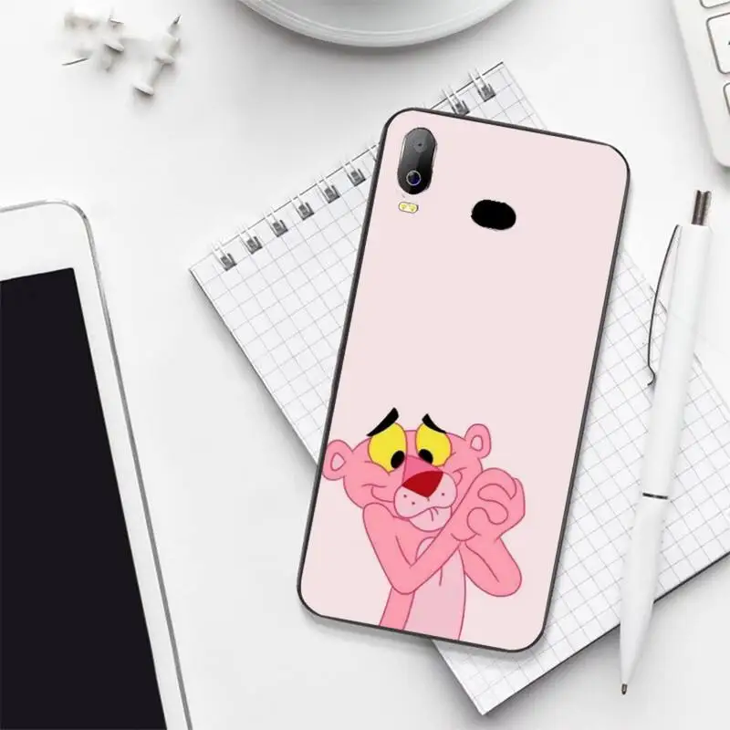 

Fashion Pink Panther Phone Case For Samsung galaxy S 7 8 9 10 20 edge A 6 10 20 30 50 51 70 note 10 plus