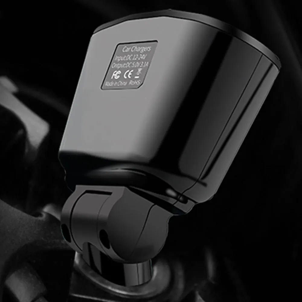 3.1A USB Car Charger Cigarette Lighter Socket Splitter Plug LED Car-Charger Adapter 90W Detection For Phone MP3 DVR Hot | Автомобили и