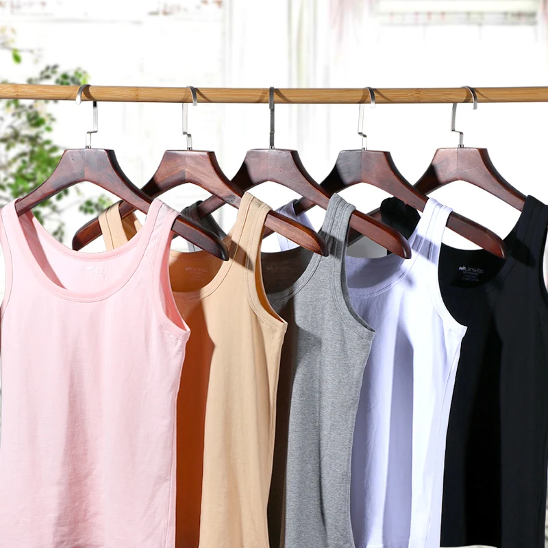 Женская майка из 100% хлопка тонкая дышащая для фитнеса и тренажерного зала лето