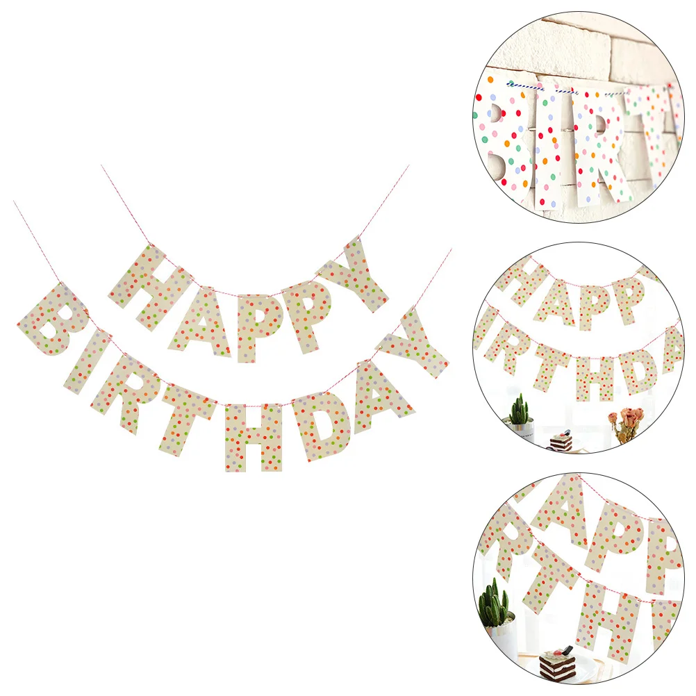 

2 Sets Hanging Banners Party Scenes Hanging Ornaments Decorative Banner