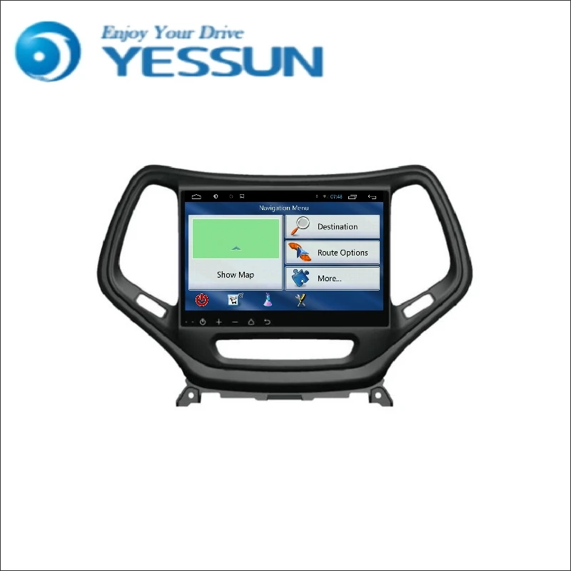 YESSUN для Jeep Cherokee Android большой экран автомобильная навигация GPS HD сенсорный стерео
