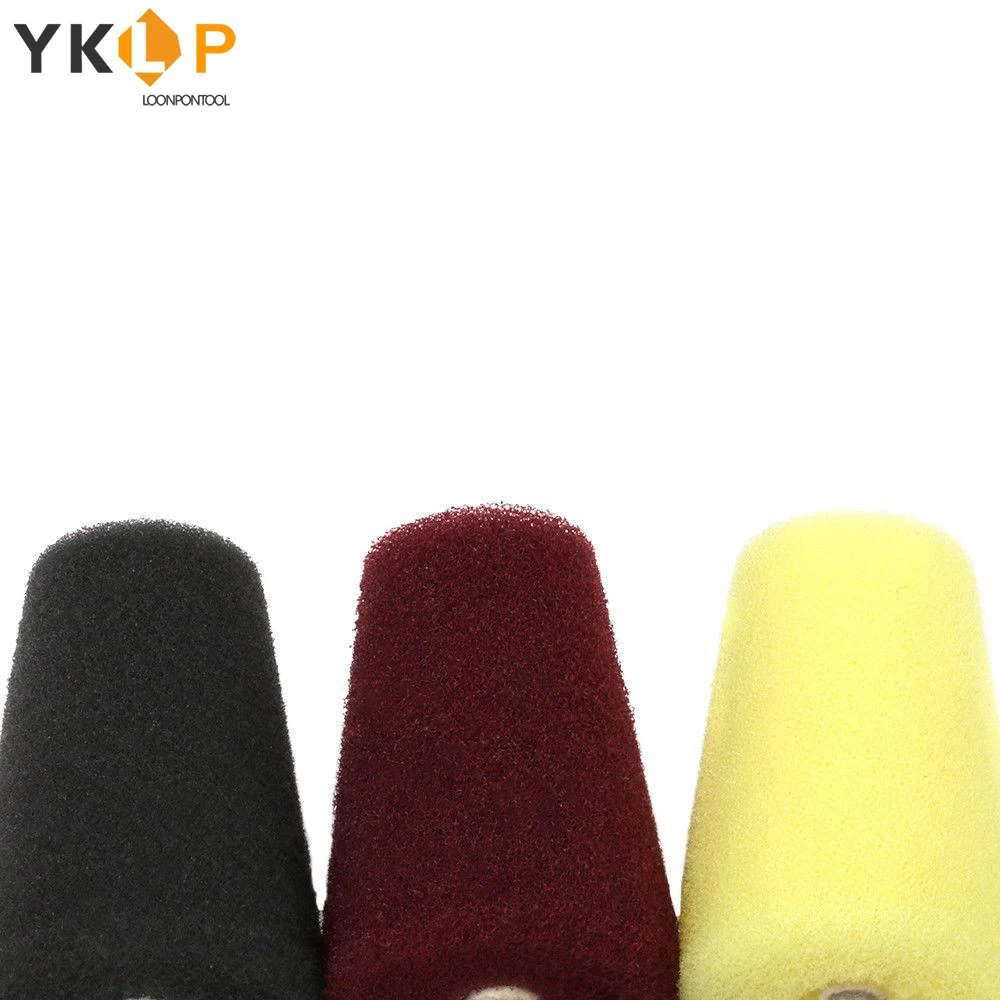 

Polishing Wheel Conical Sponge 3mm Shank Polishing Wheel Practical Rim Car Door Cone Sponge Polishing Wheel Tapered 3Pcs
