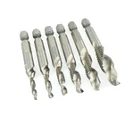 Сверла с шестигранным хвостовиком 14 дюйма, винт из быстрорежущей стали дюйма, сверла из быстрорежущей стали, набор сверл с зенковкой из быстрорежущей стали, метрические композитные сверла для метчиков M3 M4 M5 M6 M8 M10