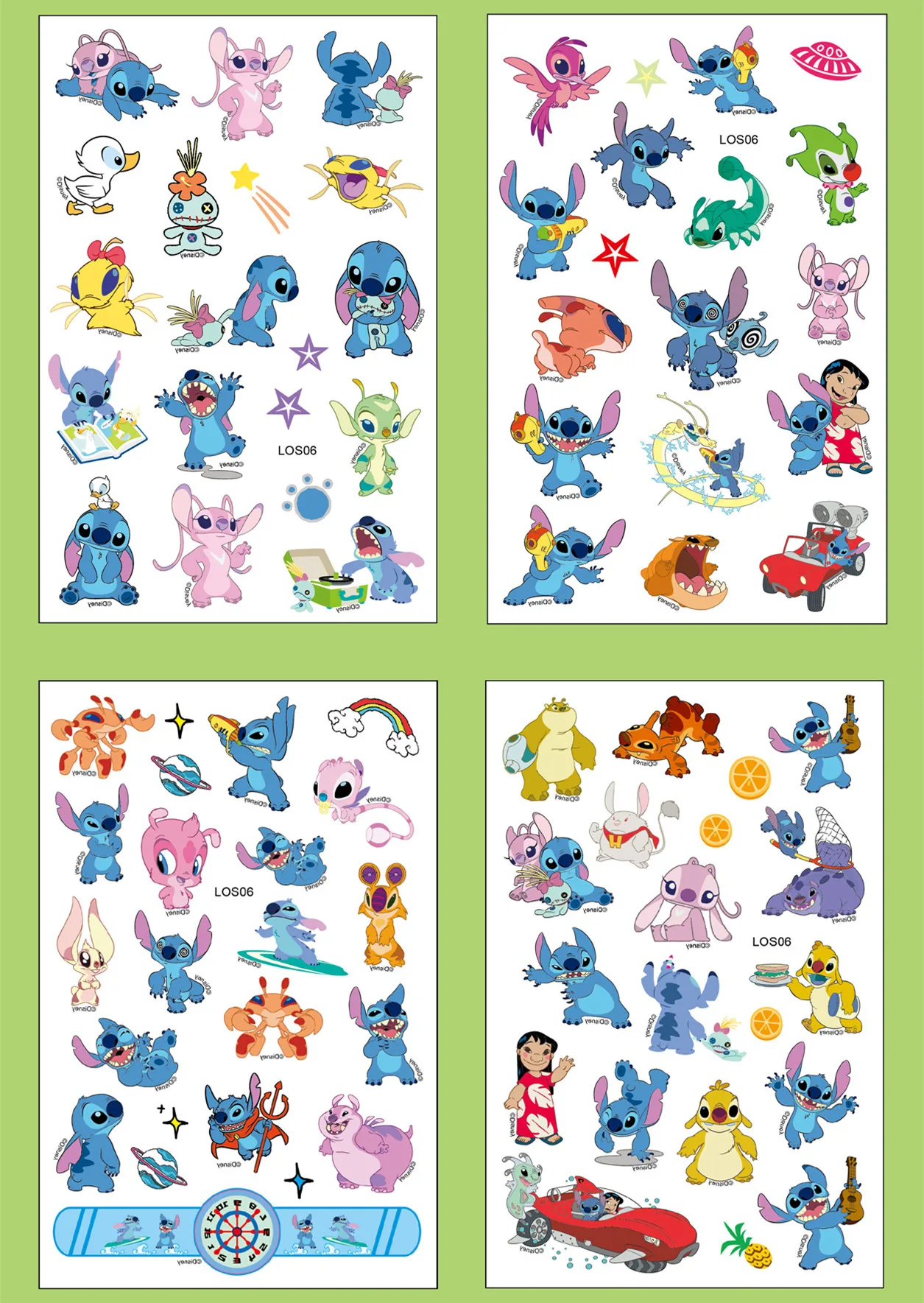 Временные тату-наклейки Ститч Disney для детей игрушка маленьких девочек и