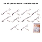 Датчик температуры холодильника, 10 шт., 2,1 K, зонд, контроллер холодильника с круглой головкой для морозильной камеры, сенсор, сменные детали для холодильника