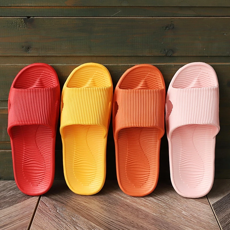 

Men Women Flat Slippers Summer Flip Flops Bathroom SpaAnti-slip Shoes Hotel Indoor Leisure Ladies Eva Slide Sandals