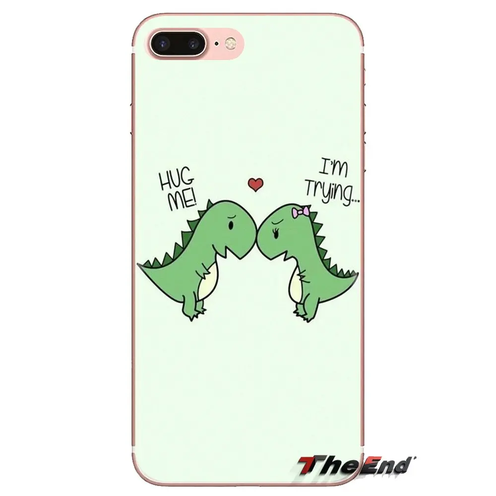 С рисунком в виде динозавра с открытым носом для iPhone XS Max XR X 4 4S 5 5S 5C SE 6 6S 7 8 плюс samsung
