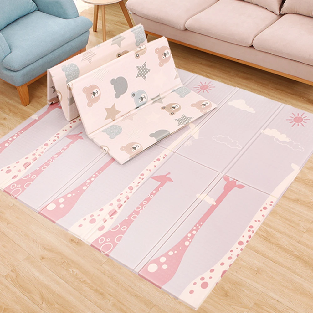 200*180*1 см двусторонний детский игровой коврик Двухсторонний развивающий складной