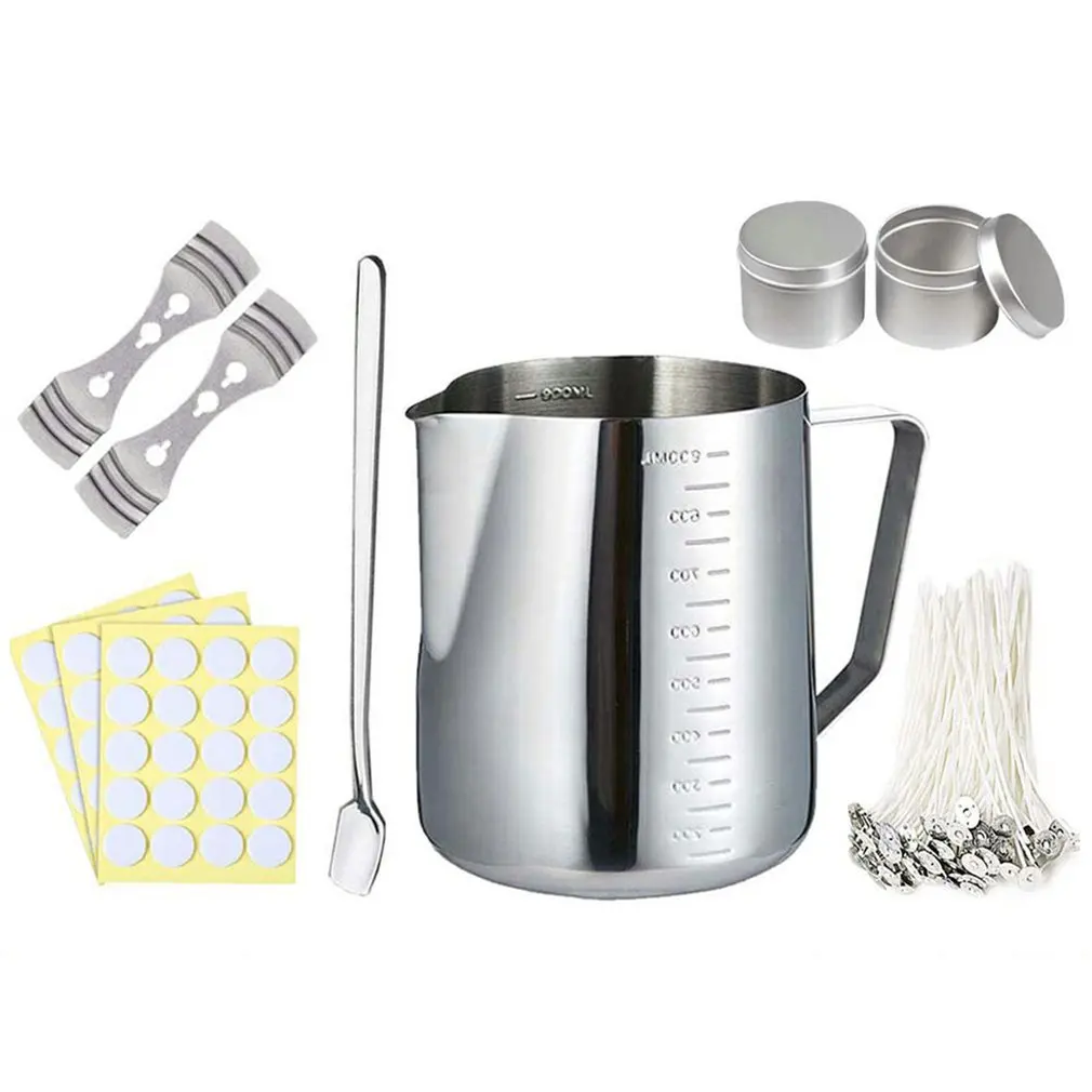 

Candle Making Kit DIY Candle Craft Tools With Pouring Pot Candle Tin Spoon Candle Wick For Adults Beginners