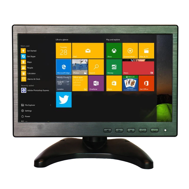 ZHIXIANDA монитор 10 1 дюймов 1024*600 HD HDMI CCTV Цвет Экран для контроля уровня сахара в крови