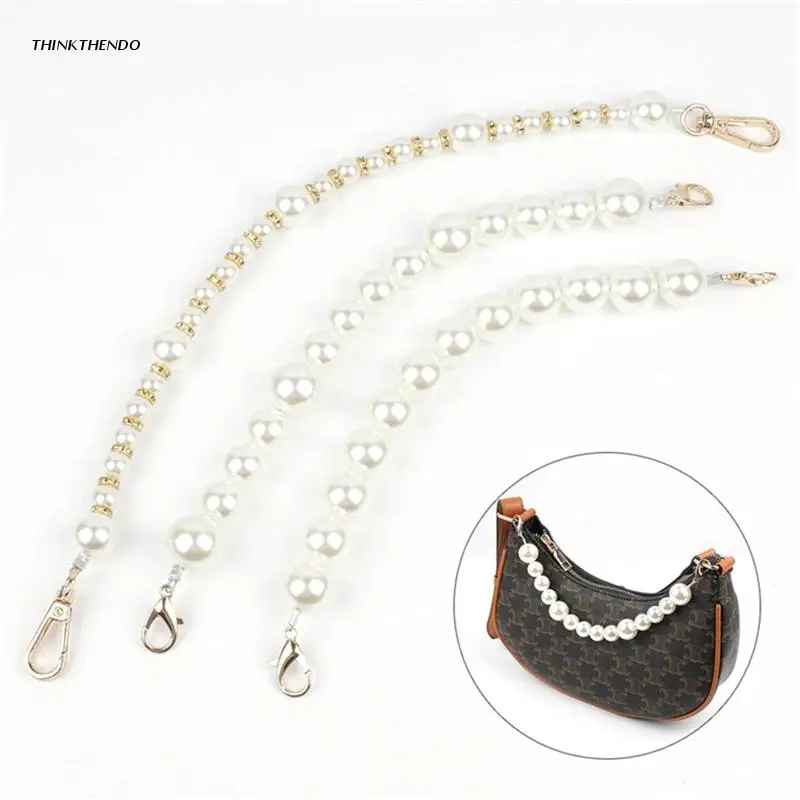 

Artificial Pearl Purse Chain Handles for Handbag Shoulder Bag Strap Replacement