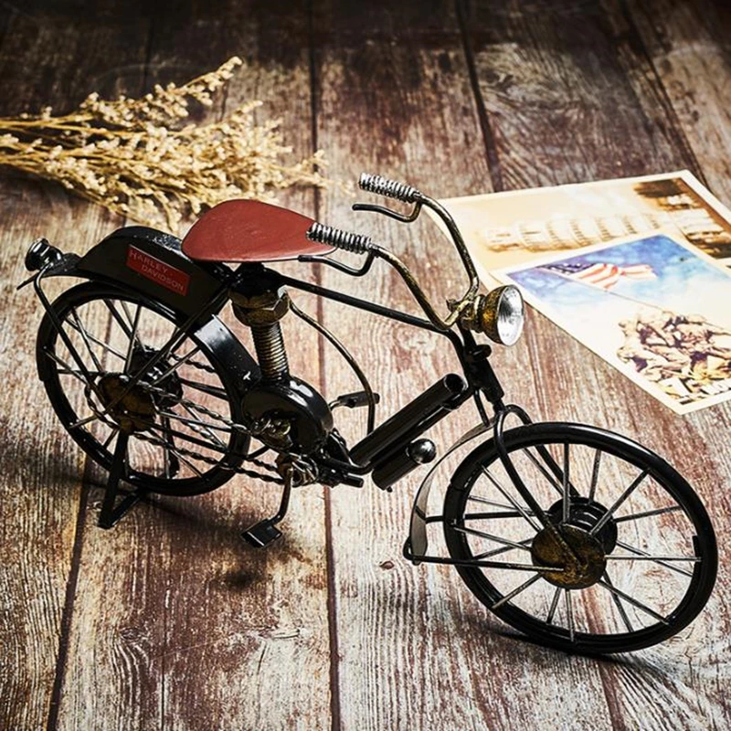 Ретро Железный велосипед рок модель креативное украшение дома гостиная книжная