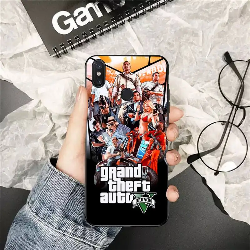 

Babaite Rockstar GTA 5 Grand Theft Auto Printing Phone Case cover Shell for Xiaomi Redmi 5A 6 6A 7 7A Note 6 7 8 Mi 5 A1 A2 Max2
